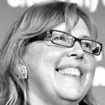 Elizabeth May's smiling face