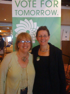 Elizabeth May and Sharon Howarth