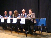 An empty chair for Jack Layton at the all-candidates debate