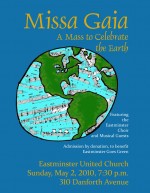 A mass to celebrate the earth at Eastminster United Church