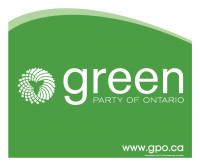 Green Party of Ontario lawn sign